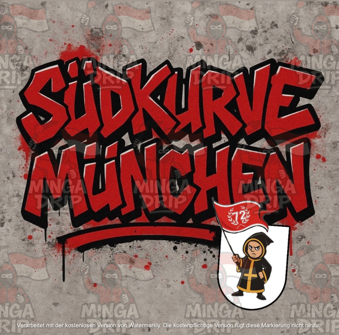 „Graffitisüd“ - Sticker 100 Stk.